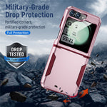 Samsung Galaxy Z Flip7 FE 5G / Z Flip6 5G-skal PC+TPU militärklassat fallskyddande mobilskal