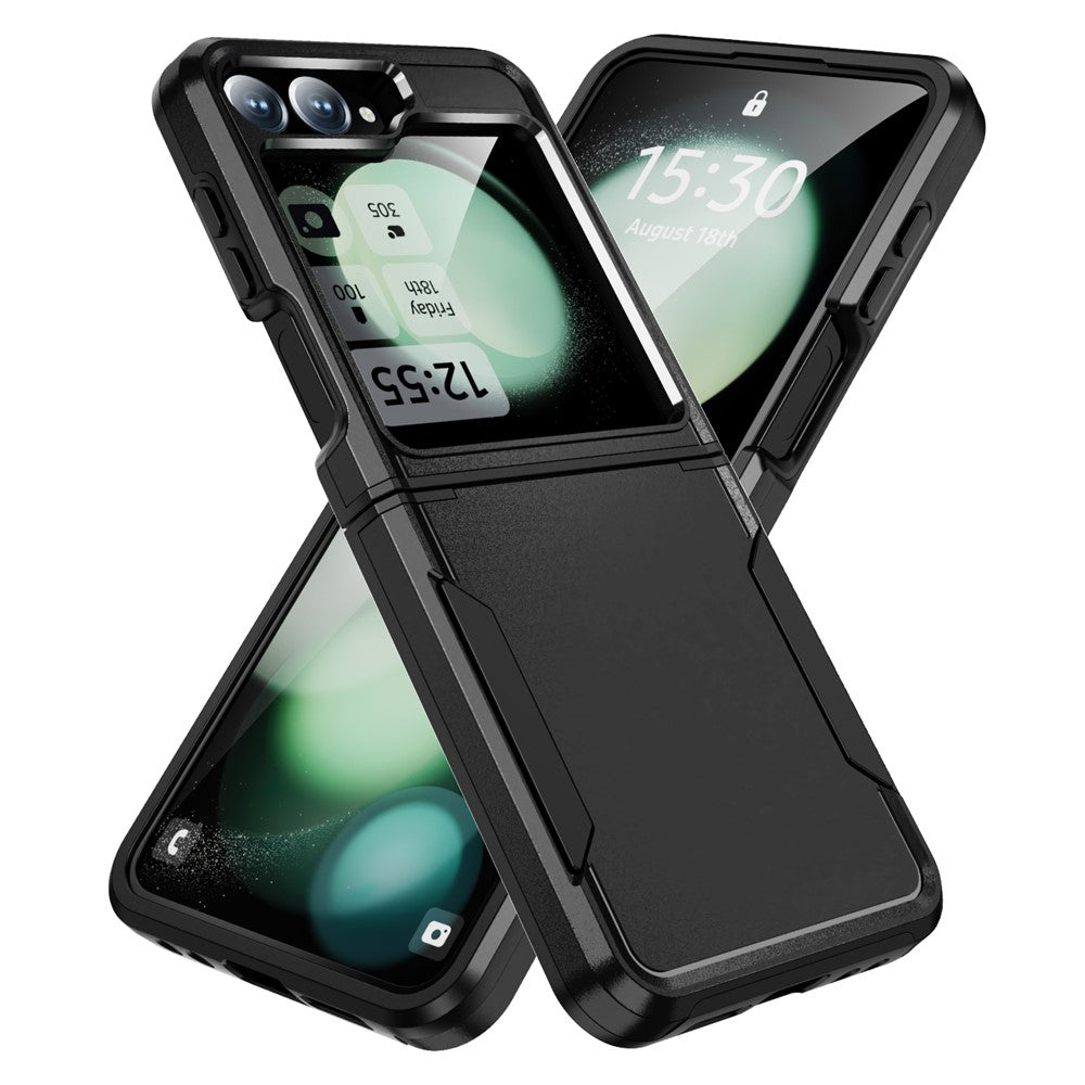 Samsung Galaxy Z Flip7 FE 5G / Z Flip6 5G-skal PC+TPU militärklassat fallskyddande mobilskal