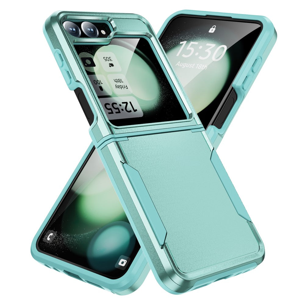 Samsung Galaxy Z Flip7 FE 5G / Z Flip6 5G-skal PC+TPU militärklassat fallskyddande mobilskal