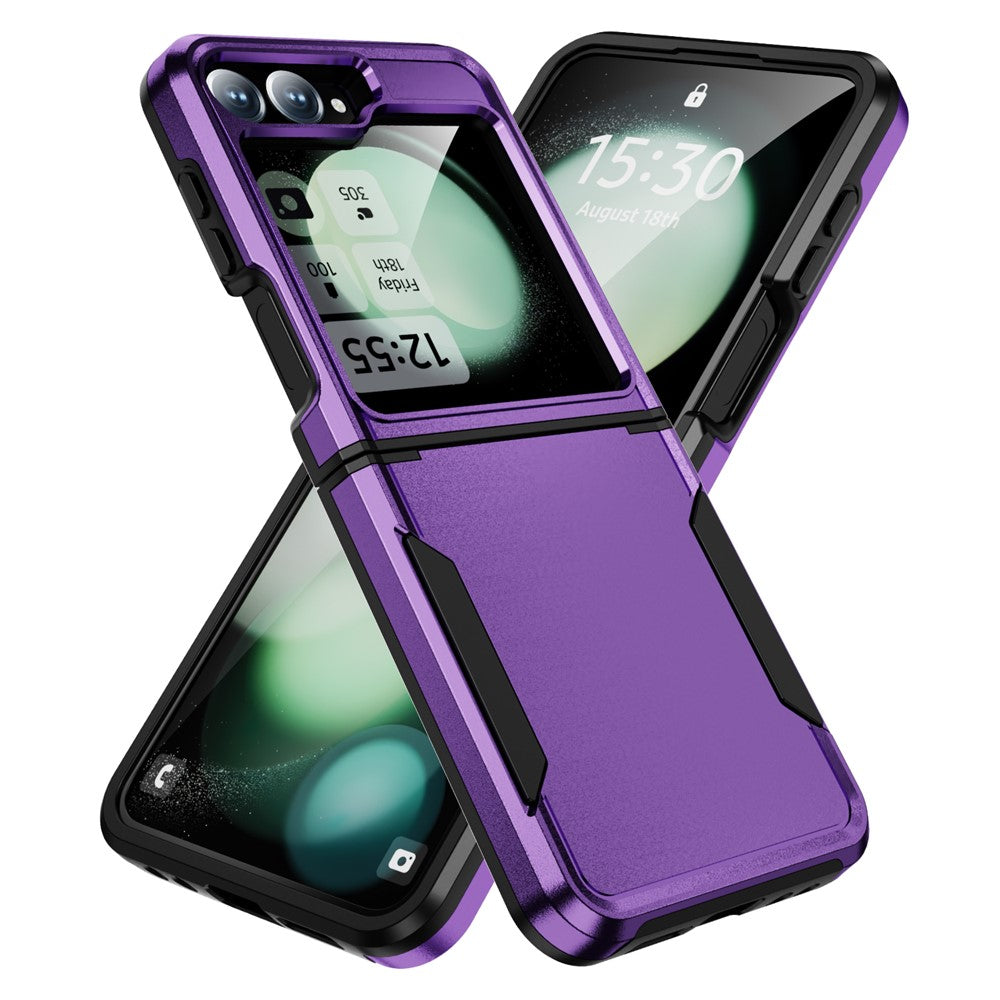 Samsung Galaxy Z Flip7 FE 5G / Z Flip6 5G-skal PC+TPU militärklassat fallskyddande mobilskal
