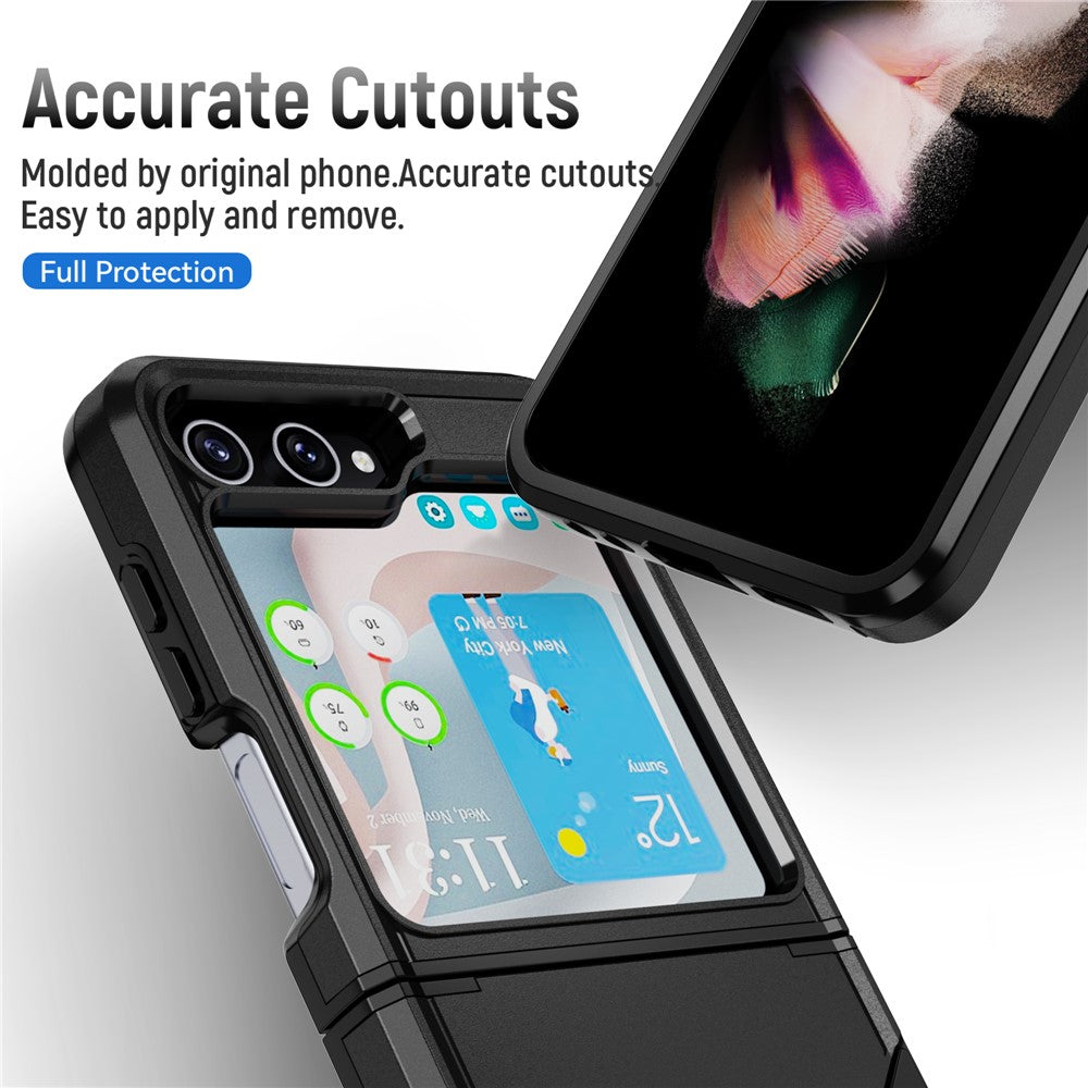 For Samsung Galaxy Z Flip5 5G Case PC + TPU Military Grade Drop Protective Phone Cover