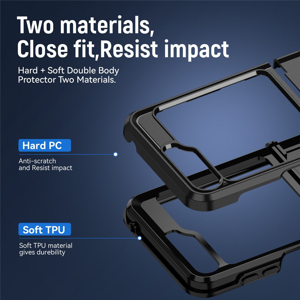 For Samsung Galaxy Z Flip5 5G Case PC + TPU Military Grade Drop Protective Phone Cover