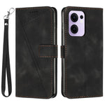 For Oppo Reno13 F 5G (Reno 13 FS 5G) / 4G Case Handbag Imprinted Triangle Leather Phone Cover