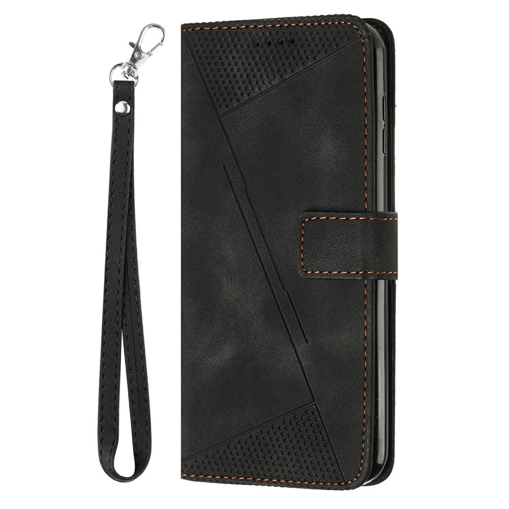 For Oppo Reno13 F 5G (Reno 13 FS 5G) / 4G Case Handbag Imprinted Triangle Leather Phone Cover