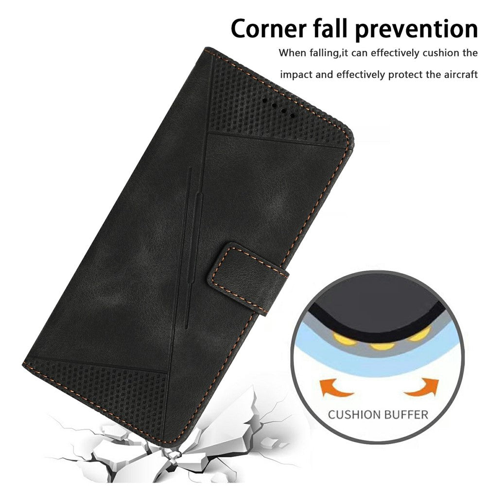 For Oppo Reno13 F 5G (Reno 13 FS 5G) / 4G Case Handbag Imprinted Triangle Leather Phone Cover