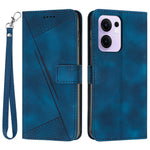 For Oppo Reno13 F 5G (Reno 13 FS 5G) / 4G Case Handbag Imprinted Triangle Leather Phone Cover