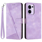 For Oppo Reno13 F 5G (Reno 13 FS 5G) / 4G Case Handbag Imprinted Triangle Leather Phone Cover