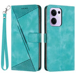 For Oppo Reno13 F 5G (Reno 13 FS 5G) / 4G Case Handbag Imprinted Triangle Leather Phone Cover