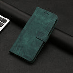 For Oppo Reno13 5G (Global) Case Imprinted Lines Leather Phone Cover with Stand