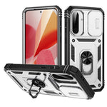 For 	Samsung Galaxy A56 5G Case TPU+PC Slide Camshield Kickstand Phone Cover