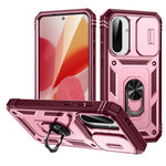 For 	Samsung Galaxy A56 5G Case TPU+PC Slide Camshield Kickstand Phone Cover