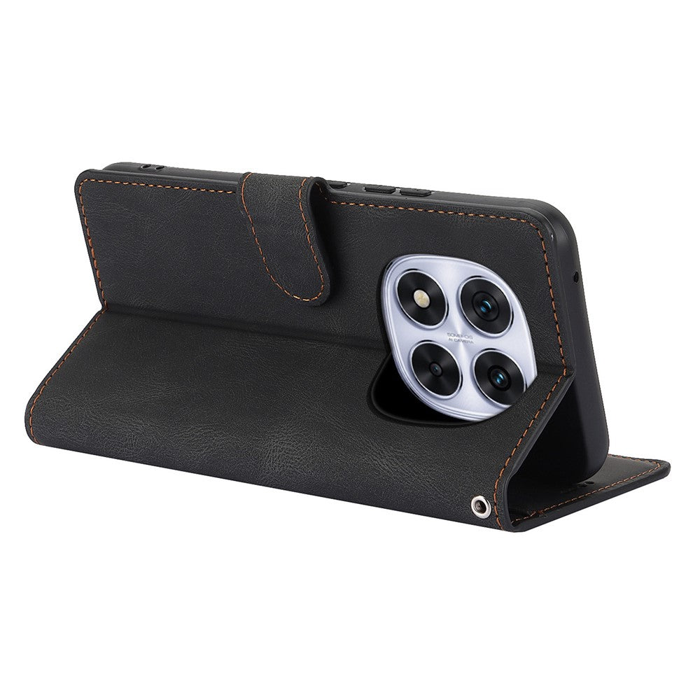For Xiaomi Redmi Note 14 Pro 4G Case PU Leather Phone Cover with Wallet Stand