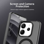 Xiaomi Redmi Note 14 4G (163.25mm) Magnetiskt skal Anti-fall Hybrid mobil Baksida