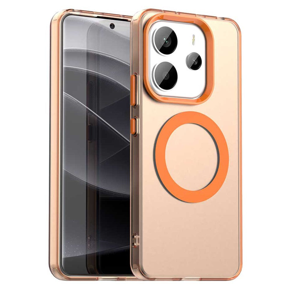 Xiaomi Redmi Note 14 4G (163.25mm) Magnetiskt skal Anti-fall Hybrid mobil Baksida