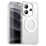For Xiaomi Redmi Note 14 4G (163.25mm) Magnetic Case Anti Drop Hybrid Phone Back Cover