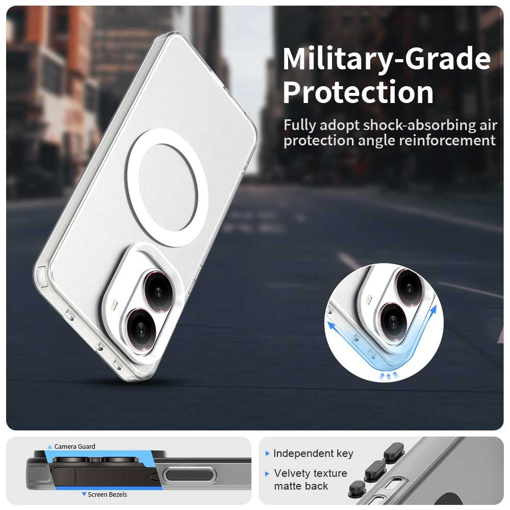 For Xiaomi Redmi Turbo 4 5G / Poco X7 Pro 5G Magnetic Case Anti Drop Hybrid Phone Back Cover