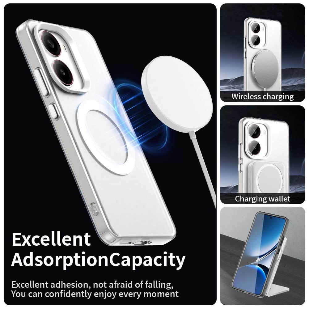 For Xiaomi Redmi Turbo 4 5G / Poco X7 Pro 5G Magnetic Case Anti Drop Hybrid Phone Back Cover