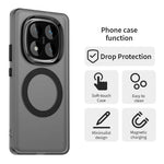 For Xiaomi Redmi Note 14 Pro 4G Magnetic Case Anti Drop Hybrid Phone Back Cover