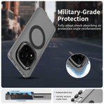 For Xiaomi Redmi Note 14 Pro 4G Magnetic Case Anti Drop Hybrid Phone Back Cover