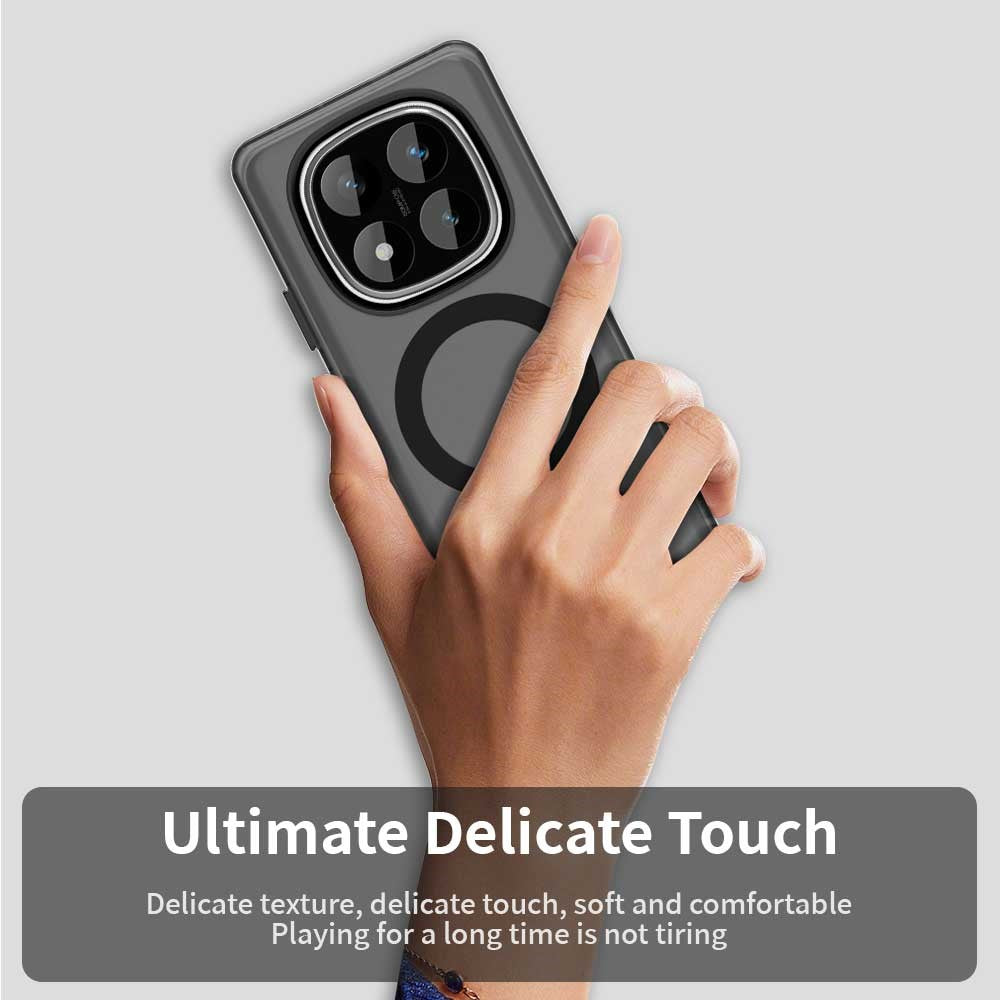 For Xiaomi Redmi Note 14 Pro 4G Magnetic Case Anti Drop Hybrid Phone Back Cover