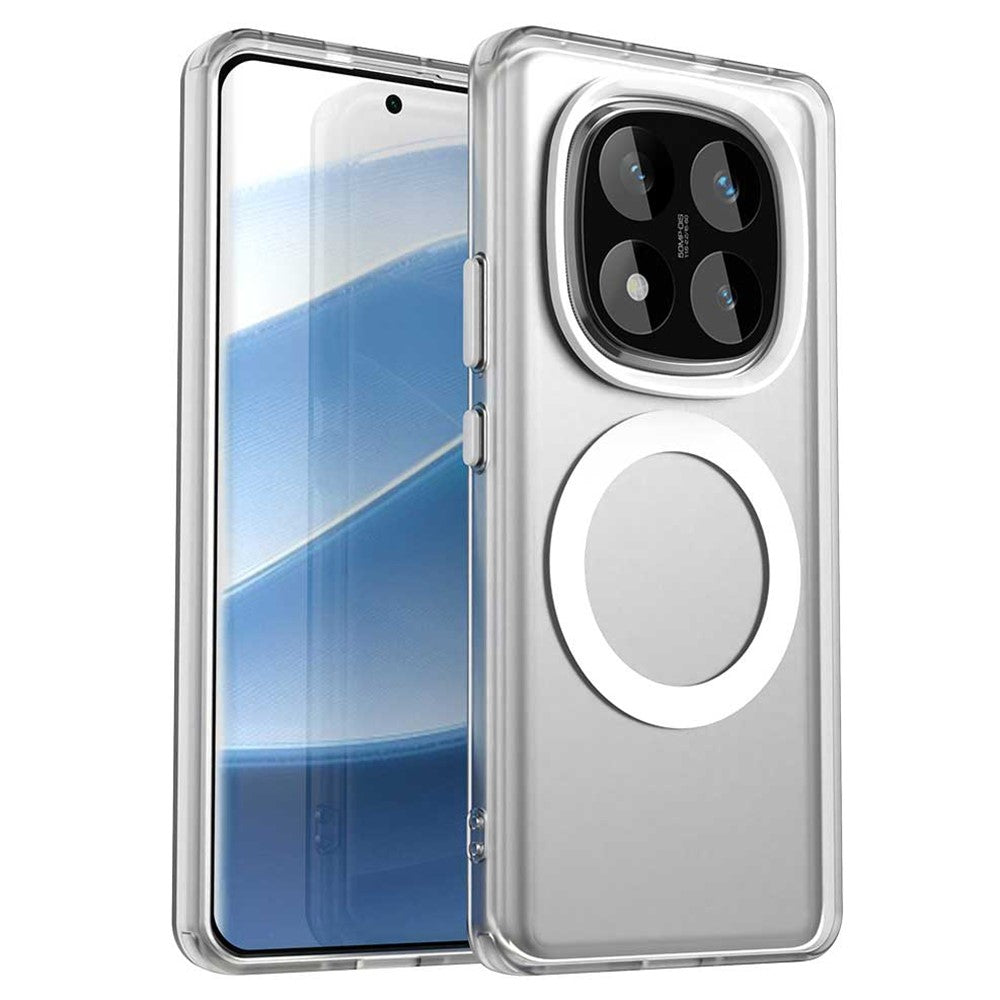 For Xiaomi Redmi Note 14 Pro 4G Magnetic Case Anti Drop Hybrid Phone Back Cover