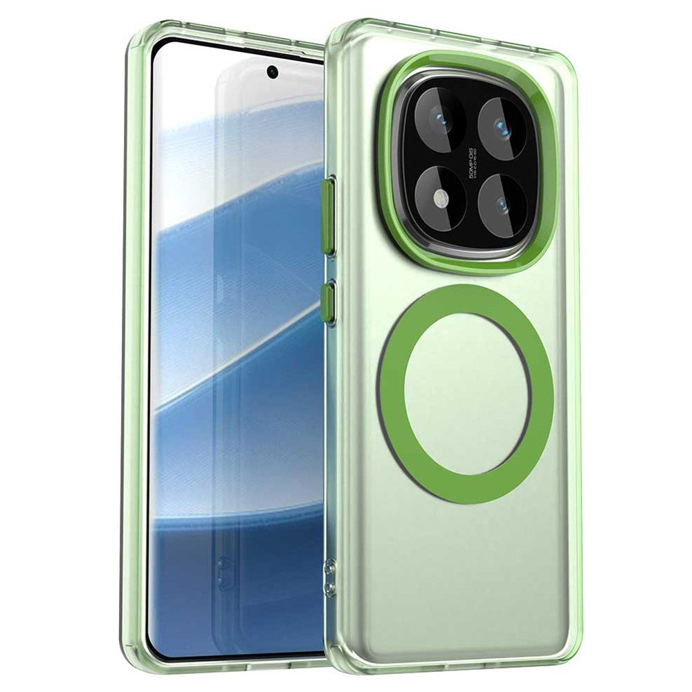 For Xiaomi Redmi Note 14 Pro 4G Magnetic Case Anti Drop Hybrid Phone Back Cover