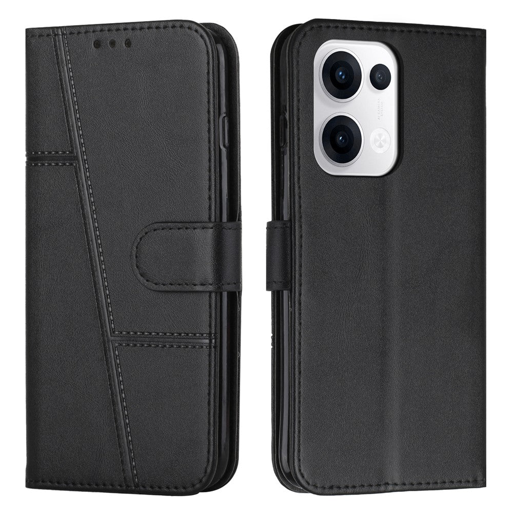 Oppo Reno13 5G (Global) Fodral Plånbok Läder Stativ Skyddande mobilfodral