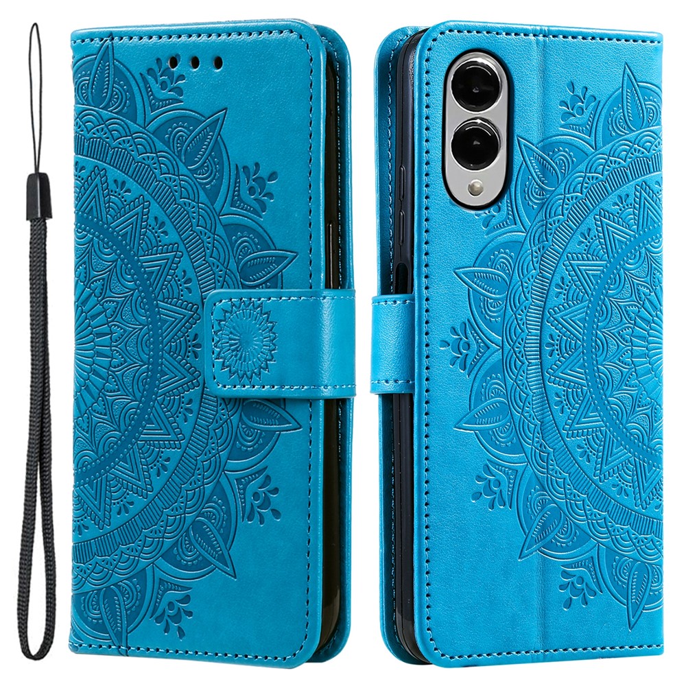For Samsung Galaxy S25 Edge Stand Case Imprinted Totem PU Leather Wallet Phone Cover