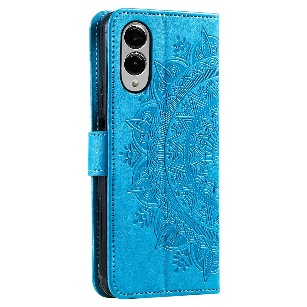 For Samsung Galaxy S25 Edge Stand Case Imprinted Totem PU Leather Wallet Phone Cover