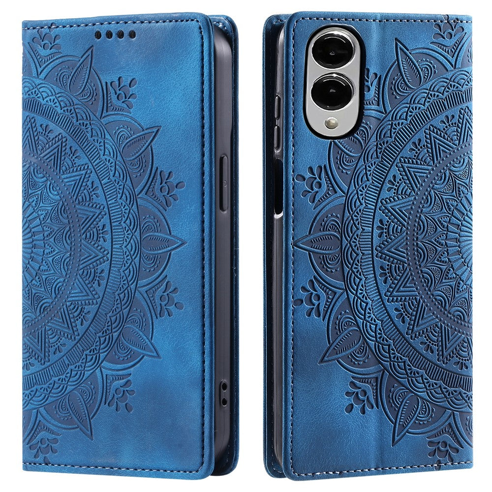 Style-010 For Samsung Galaxy S25 Edge Case Magnetic Closing Leather Phone Cover Pattern Imprinted
