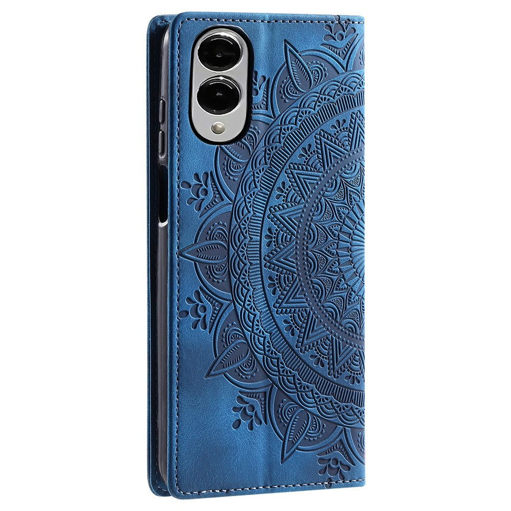 Style-010 For Samsung Galaxy S25 Edge Case Magnetic Closing Leather Phone Cover Pattern Imprinted