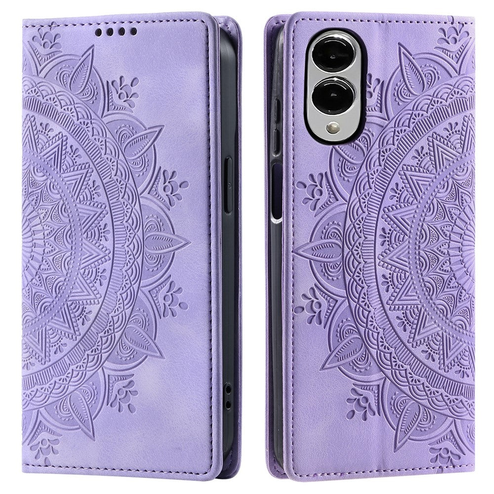 Style-010 For Samsung Galaxy S25 Edge Case Magnetic Closing Leather Phone Cover Pattern Imprinted