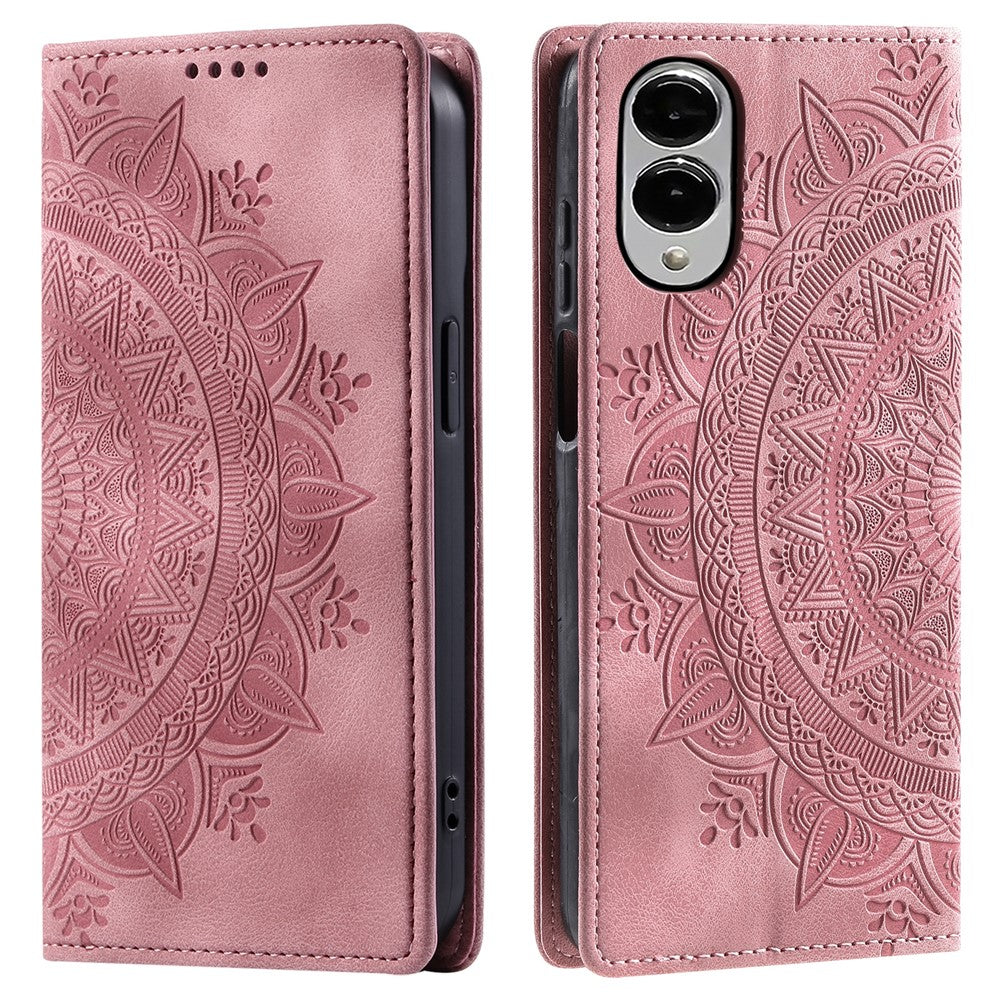 Style-010 For Samsung Galaxy S25 Edge Case Magnetic Closing Leather Phone Cover Pattern Imprinted