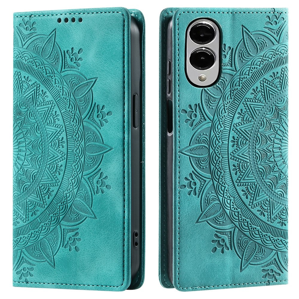 Style-010 For Samsung Galaxy S25 Edge Case Magnetic Closing Leather Phone Cover Pattern Imprinted