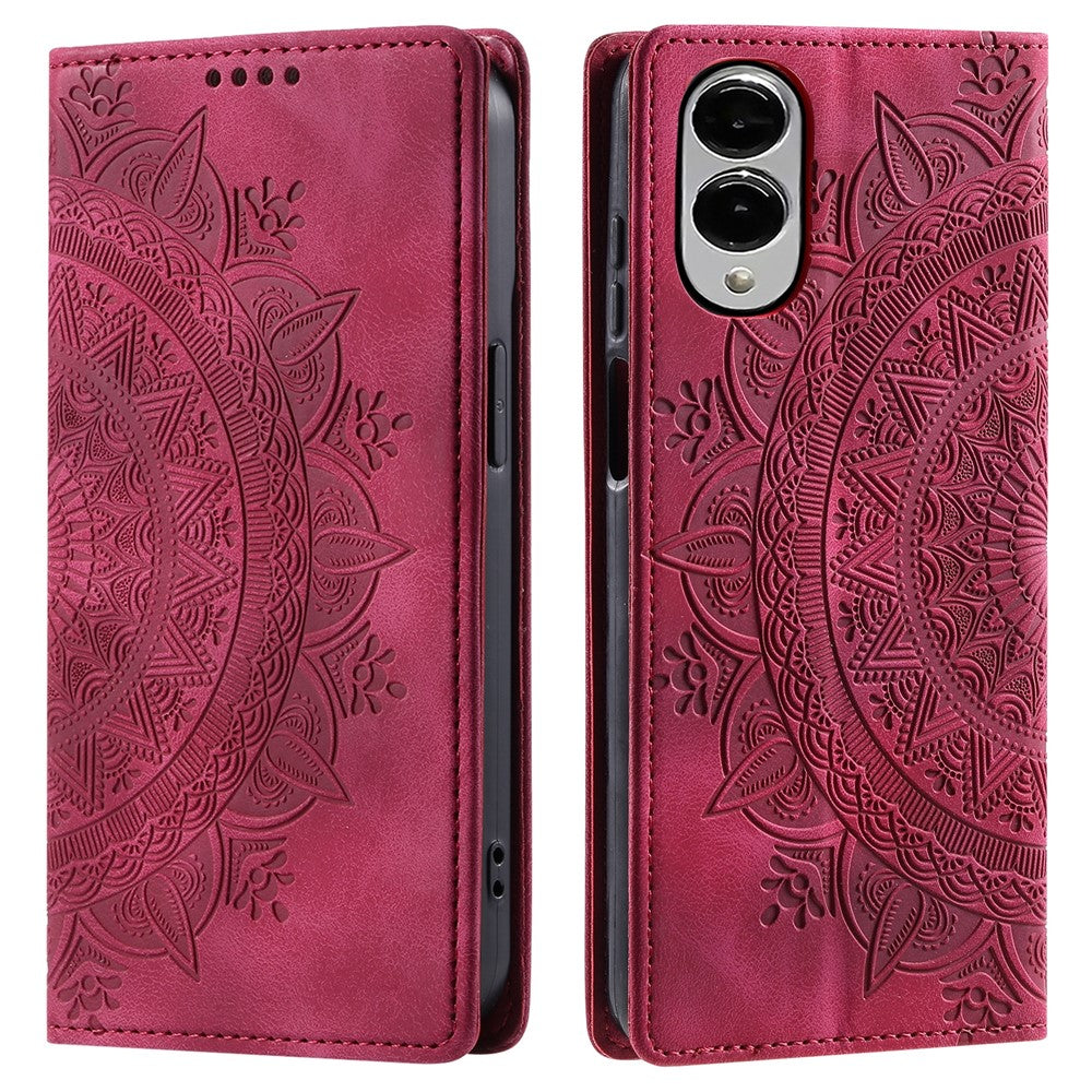 Style-010 For Samsung Galaxy S25 Edge Case Magnetic Closing Leather Phone Cover Pattern Imprinted