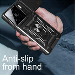 For Xiaomi 15 Pro Case with Slide Camera Lid PC + TPU Kickstand Phone Cover