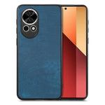 Huawei Nova 13 5G-skal, stötsäkert, smalt retro-läder, baksida