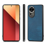 Huawei Nova 13 5G-skal, stötsäkert, smalt retro-läder, baksida