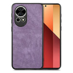 Huawei Nova 13 5G-skal, stötsäkert, smalt retro-läder, baksida
