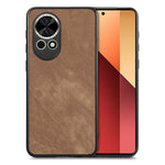 Huawei Nova 13 5G-skal, stötsäkert, smalt retro-läder, baksida