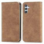 Til Samsung Galaxy A56 5G Cover, "Skin Touch Feeling" Læder Cover med Kortholder og Magnetisk Absorption
