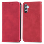 Til Samsung Galaxy A56 5G Cover, "Skin Touch Feeling" Læder Cover med Kortholder og Magnetisk Absorption