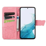 Samsung Galaxy A56 5G Plånboksfodral PU-läder mobilskal Fjärilsmönster
