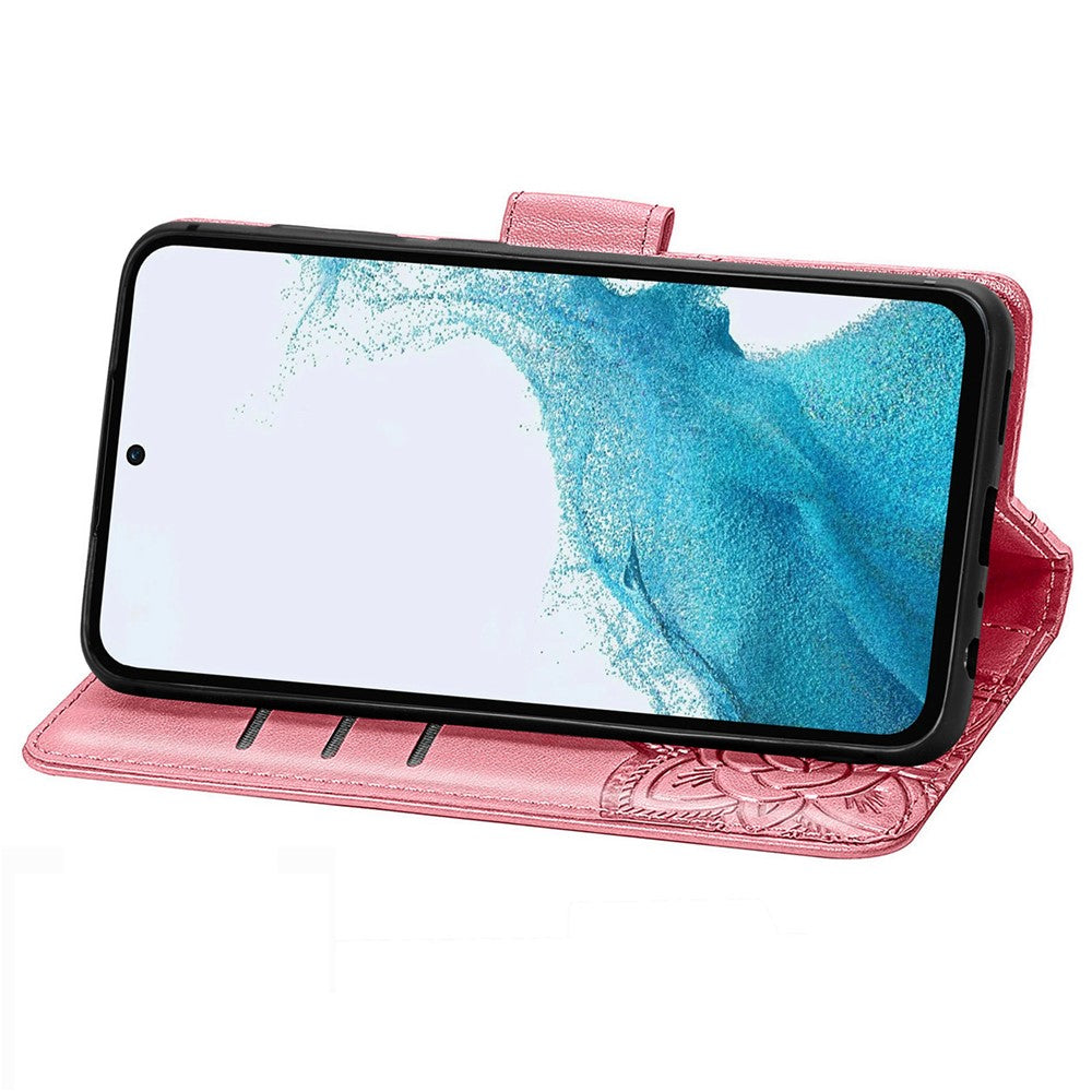 Samsung Galaxy A56 5G Plånboksfodral PU-läder mobilskal Fjärilsmönster
