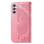 Samsung Galaxy A56 5G Plånboksfodral PU-läder mobilskal Fjärilsmönster