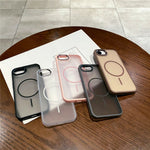 For iPhone 17e / 16e Case Compatible with MagSafe Skin Feel Hybrid Phone Back Cover