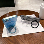 For iPhone 17th / 16th Case Compatible with MagSafe Kickstand TPU + PC Phone Back Cover