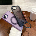For iPhone 17th / 16th Case Compatible with MagSafe Kickstand TPU + PC Phone Back Cover
