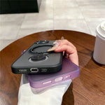 For iPhone 17th / 16th Case Compatible with MagSafe Kickstand TPU + PC Phone Back Cover
