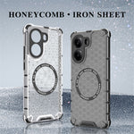 Xiaomi Poco X7 Pro 5G / Redmi Turbo 4 5G Magnetiskt Skal Honeycomb Design TPU + PC mobilskal
